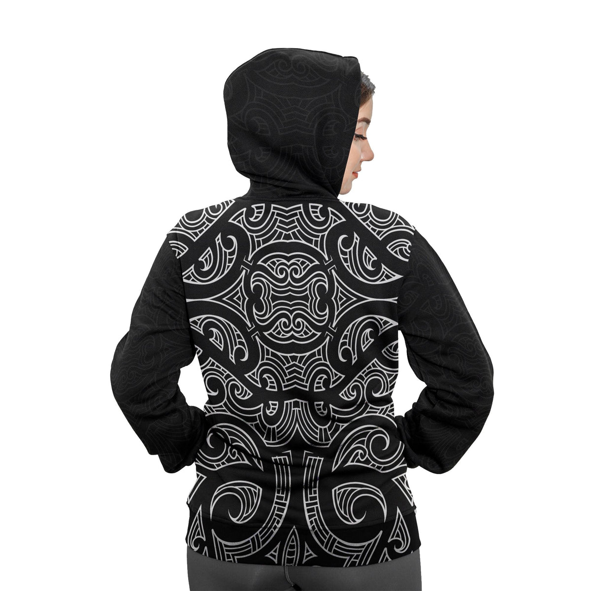 New Zealand Aotearoa Hoodie Patterns Maori Aotearoa Map - Polynesian Pride
