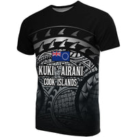 Cook islands Turtle T Shirt (Gray) Unisex Black - Polynesian Pride