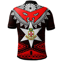 Tonga Custom Polo Shirt Kolisi Tonga High School with Tonga Patterns Polynesian Culture LT10 - Polynesian Pride