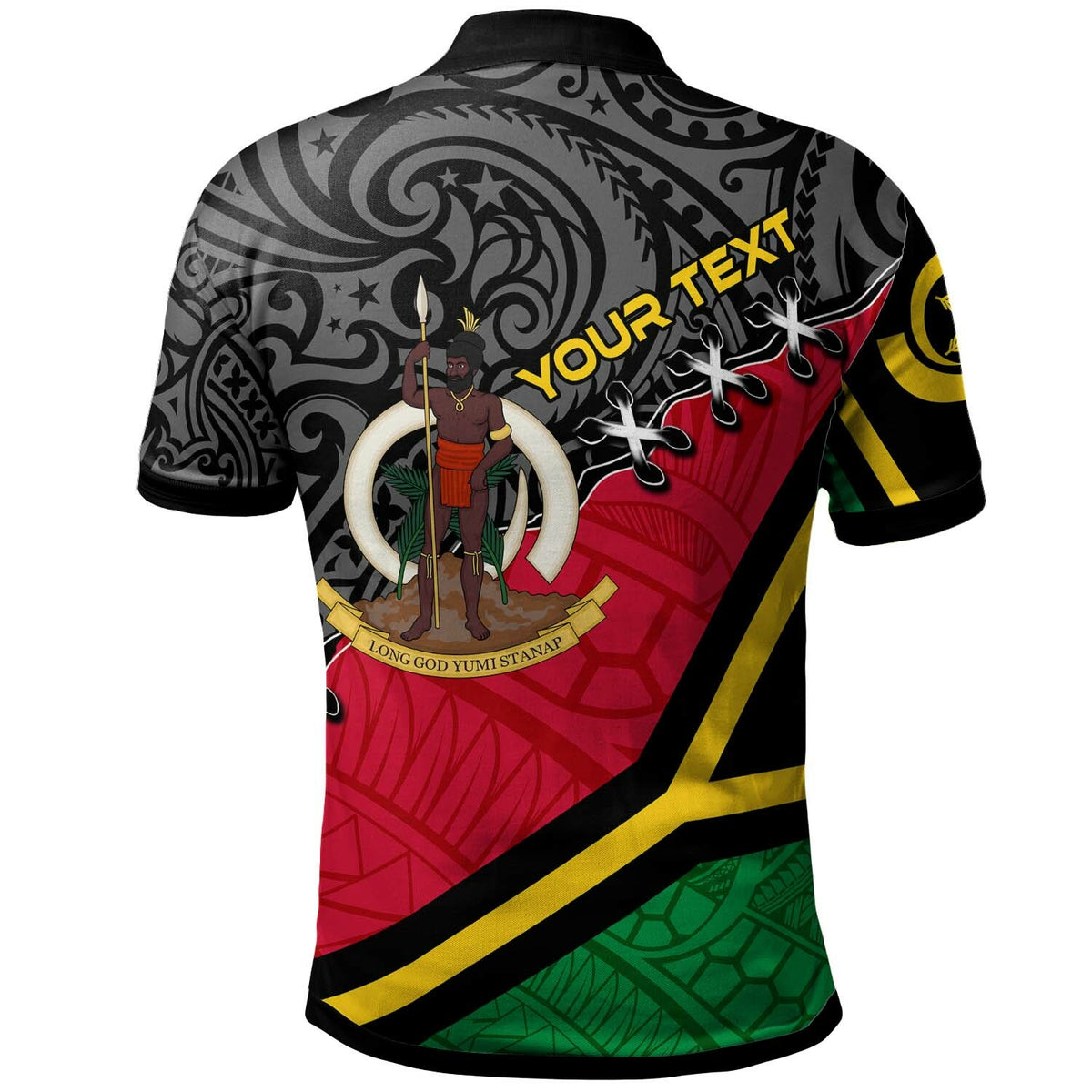Vanuatu Polo Shirt Custom Vanuatu Independence Anniversary with Coat of Arms and Polynesian Polo Shirt LT10 - Polynesian Pride