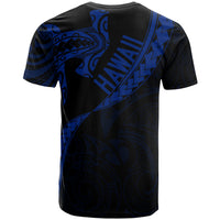 Hawaiian Kanaka T Shirt Mano Kihikihi Blue - Polynesian Pride