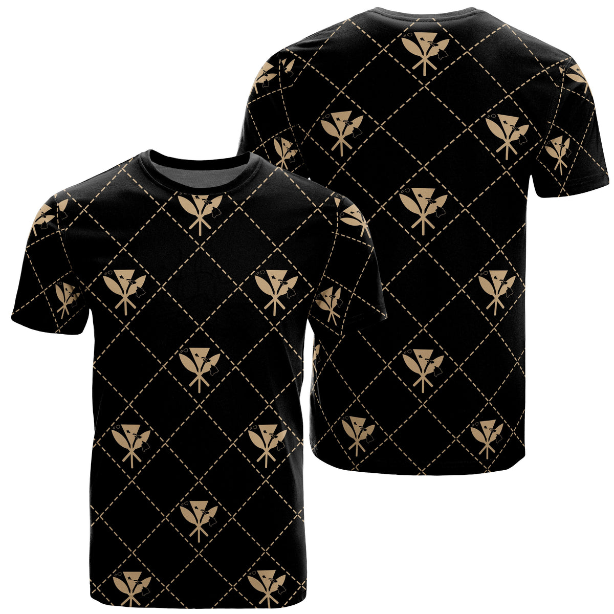 Kanaka Maoli T Shirt Regal Gold AH Unisex Gold - Polynesian Pride