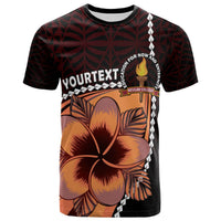 Tonga Custom T Shirt Beulah College Polynesian Pattern with Flower Tribal T Shirt LT10 - Polynesian Pride