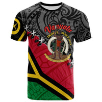Vanuatu T Shirt Custom Vanuatu Independence Anniversary with Coat of Arms and Polynesian T Shirt LT10 Green - Polynesian Pride