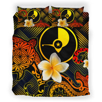 Yap Polynesian Bedding Set - Lauhala Turtle Plumeria Tropical - Polynesian Pride