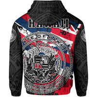 Hawaii State Hoodie (Zipper) My Blood - Polynesian Pride