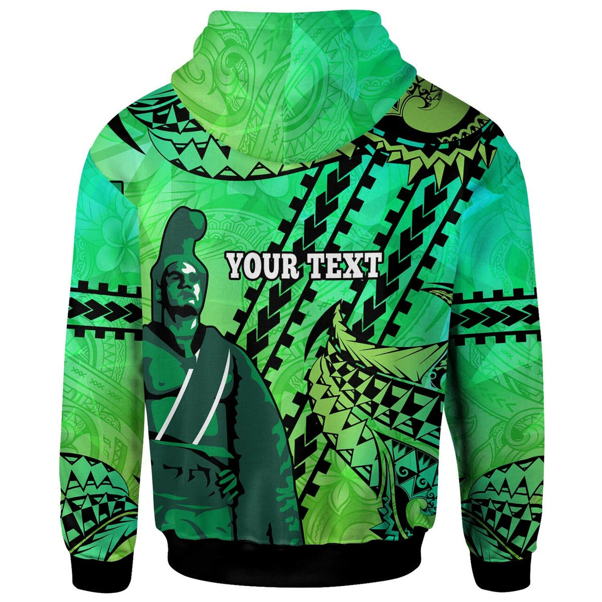Hawaii Custom Hoodie Aiea High School Home of The Na Alii Tribal Pattern LT10 - Polynesian Pride