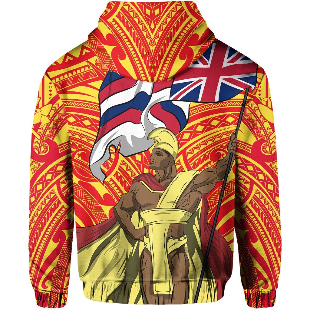 Polynesian Protect Mauna Kea Flag of Hawaii Zip Hoodie - Polynesian Pride