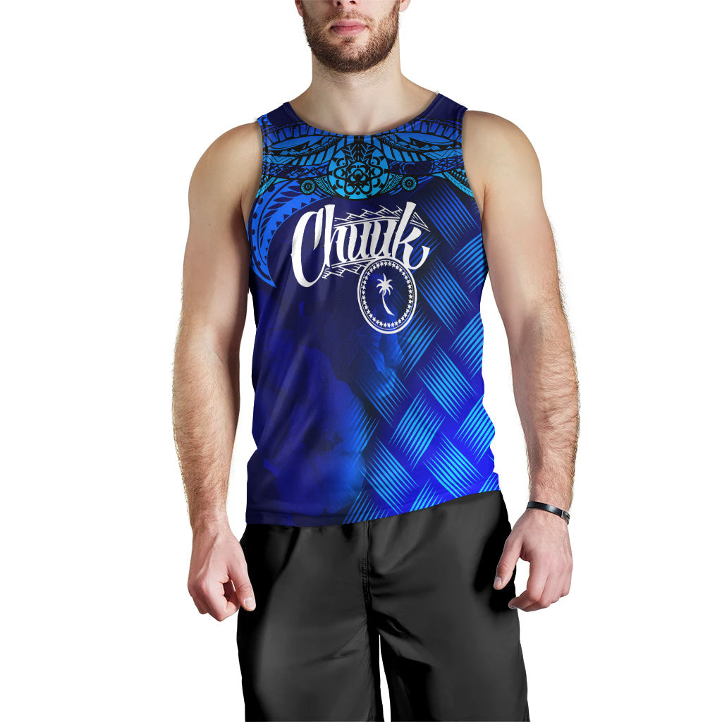 Chuuk Polynesian Men Tank Top - Lauhala Coat Of Arms - Polynesian Pride