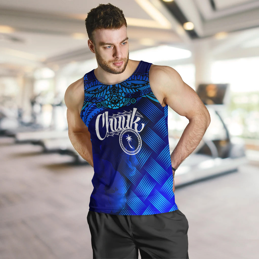 Chuuk Polynesian Men Tank Top - Lauhala Coat Of Arms - Polynesian Pride