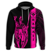 Kanaka Map King Pink Hoodie Edgar Style - Polynesian Pride