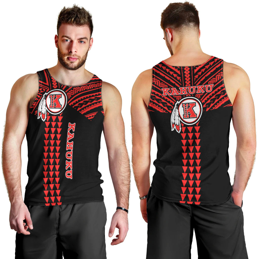 Kahuku Passionate Men Tank Top Hawaii High & Intermediate School LT13 - Polynesian Pride