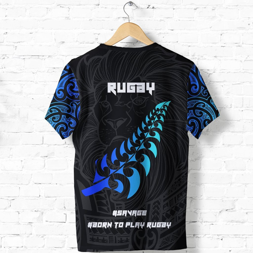 New Zealand Maori Rugby Lion T Shirt - Polynesian Pride