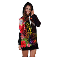 Marshall Islands Hoodie Dress - Tropical Hippie Style - Polynesian Pride