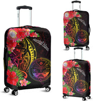 Marshall Islands Luggage Covers - Tropical Hippie Style Black - Polynesian Pride
