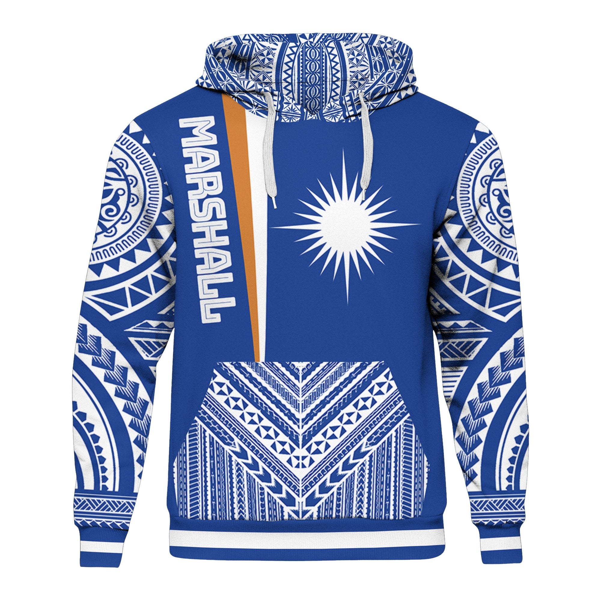 Marshall Islands Hoodie Polynesian Special Style Unisex Blue - Polynesian Pride