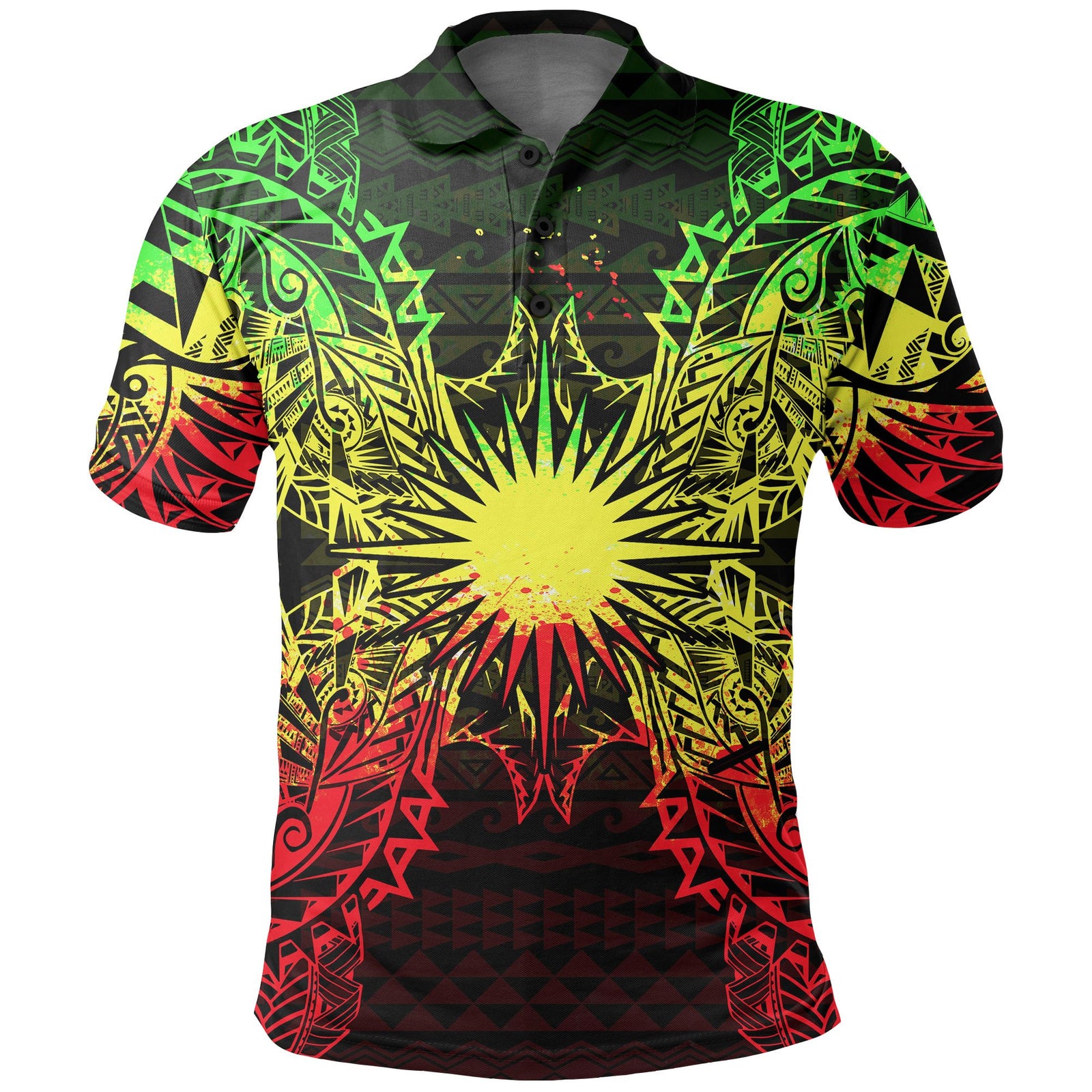 Marshall Islands Polo Shirt Marshall Islands Flag Map Polynesian Tattoo Reggae Unisex Reggae - Polynesian Pride
