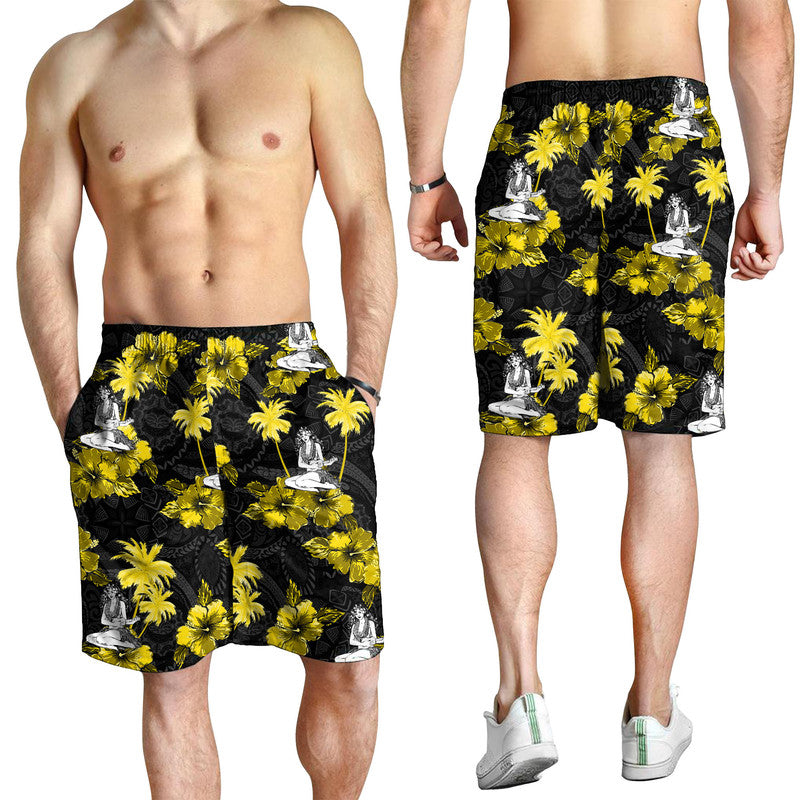 Men Shorts - Hawaii Summer Hula Girl No.5 LT6 - Polynesian Pride