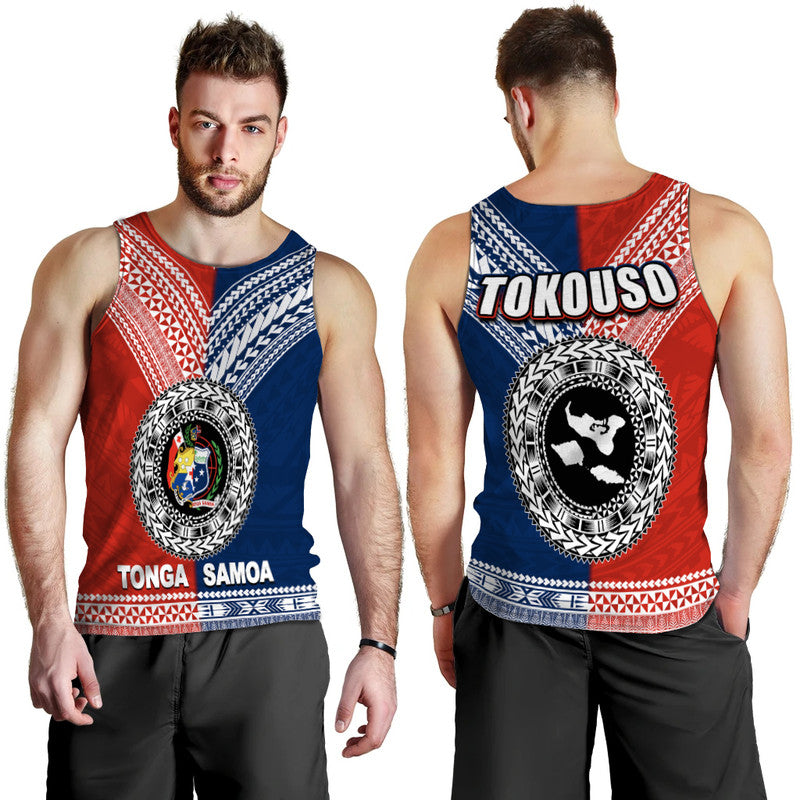 Tonga And Samoa TokoUso Polynesian Men Tank Top LT6 - Polynesian Pride