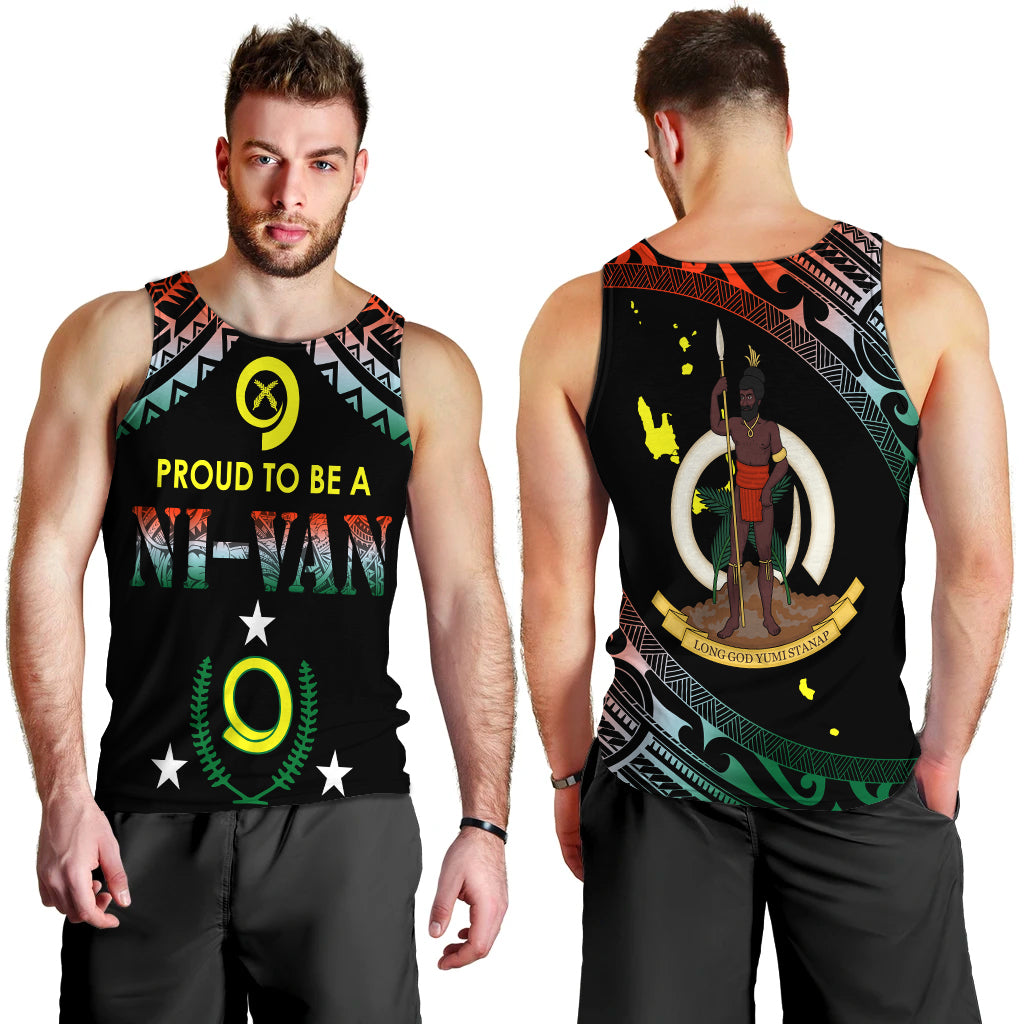 Vanuatu Proud To Be A Ni-Van - Polynesian Pattern Men Tank Top - Penama Province LT7 - Polynesian Pride