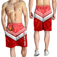 Tonga Rugby Mate Ma'a Tonga Tapa Pattern Men Short - LT2 - Polynesian Pride