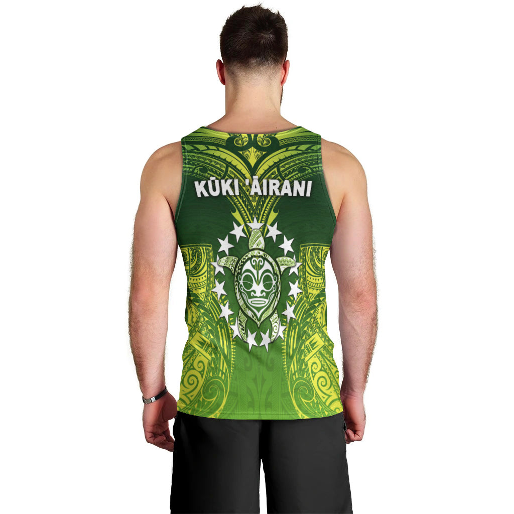 Cook Islands Men Tank Top Happy Independence Anniversary LT8 - Polynesian Pride