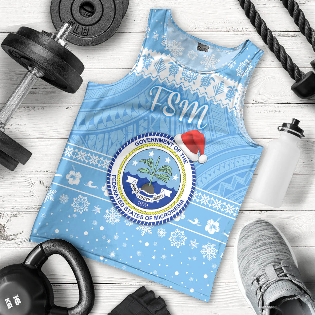 Federated States of Micronesia Christmas Men Tank Top Simple Style - FSM Seal LT8 - Polynesian Pride