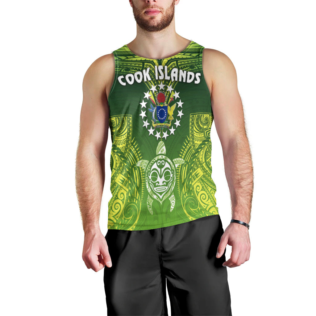 Cook Islands Men Tank Top Happy Independence Anniversary LT8 - Polynesian Pride