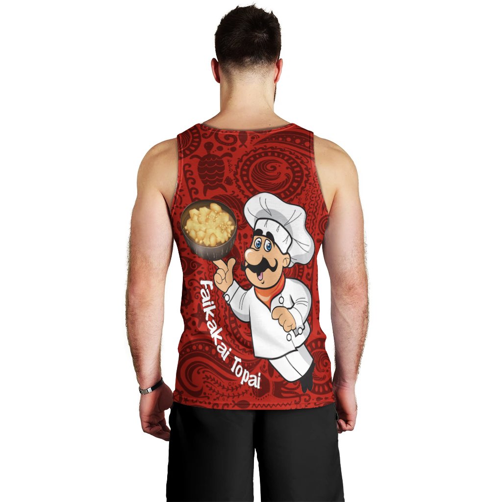 Tonga Men's Tank Top - Coconut Dishes - Polynesian Pride