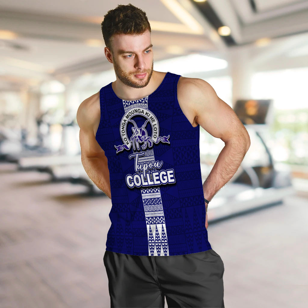 Tupou College Men Tank Top Tonga Simple Style LT6 - Polynesian Pride