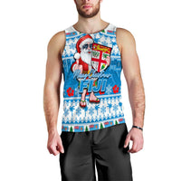 Fiji Christmas Men's Tank Top Cool Santa Claus LT6 - Polynesian Pride