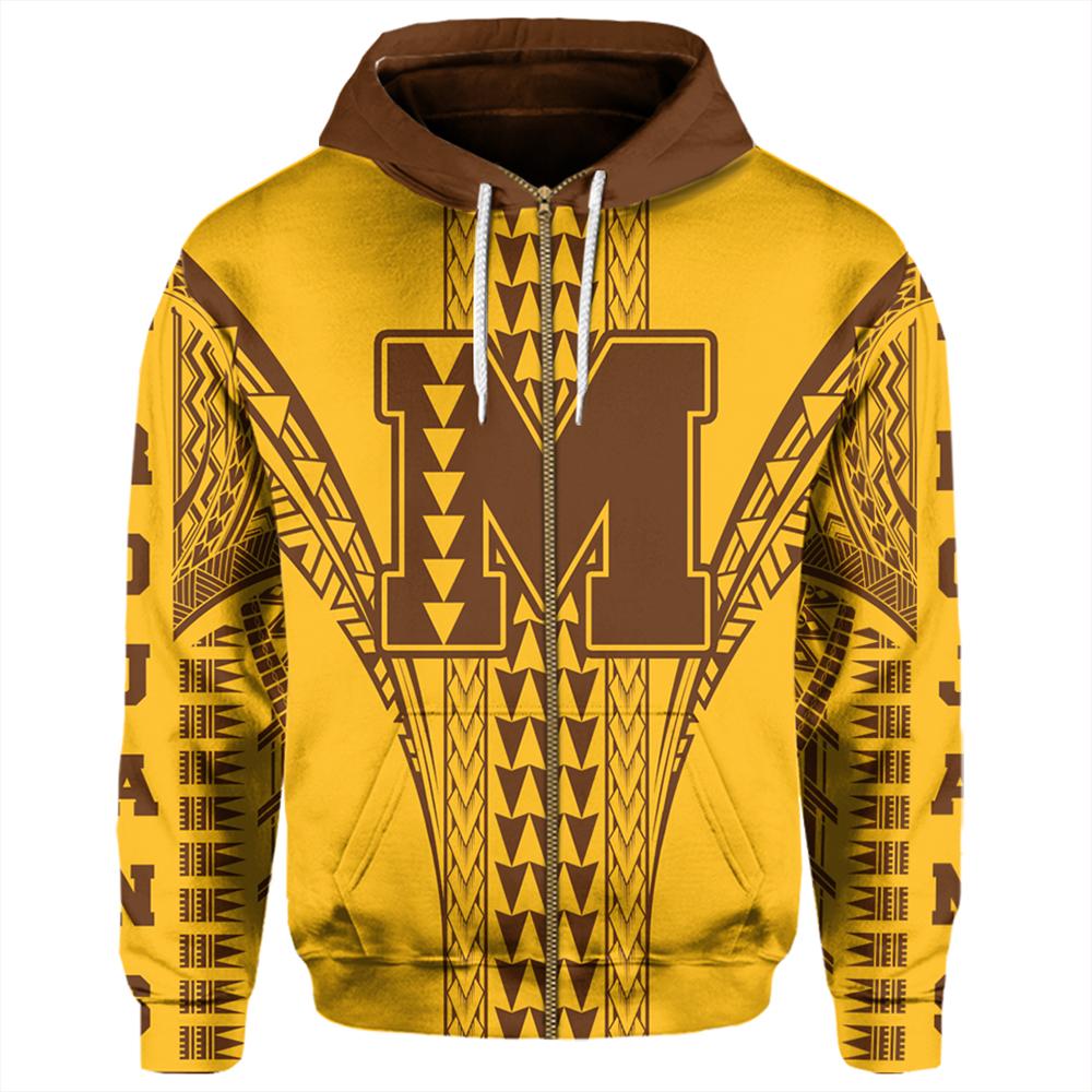 Hawaii Hoodie Mililani High Zip Hoodie - Polynesian Pride
