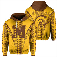 Hawaii Hoodie Mililani High Pullover Hoodie Unisex Gold - Polynesian Pride