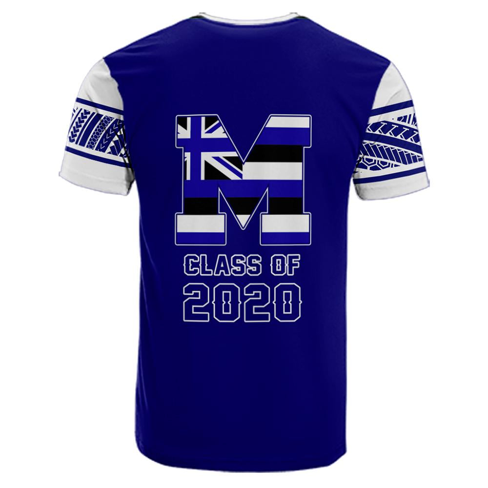 Custom Hawaii Moanalua High Custom Your Class T Shirt - Polynesian Pride