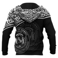 Polynesian Hawaii Zip up Hoodie White Curve - Polynesian Pride