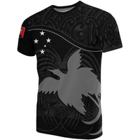Papua New Guinea T Shirt Papua New Guinea Flag Coat Of Arms Black A02 Unisex Black - Polynesian Pride