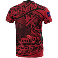 American Samoa T Shirt American Samoan Flag Seal Red A02 - Polynesian Pride