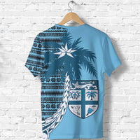Fiji T Shirt Fijian Tapa Half Coconut A02 - Polynesian Pride
