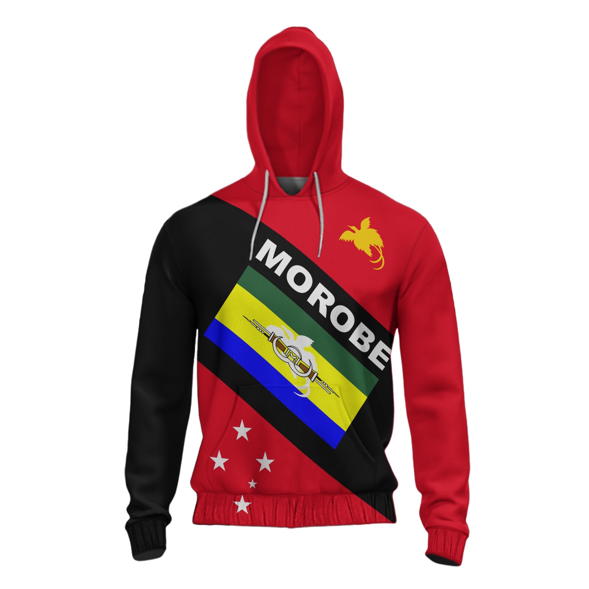 Papua New Guinea Hoodie Morobe Province Unisex Red - Polynesian Pride