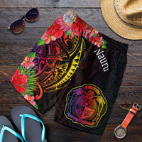 Nauru Men's Shorts - Tropical Hippie Style - Polynesian Pride