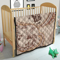 Niue Premium Quilt - Hibiscus Flowers Vintage Style - Polynesian Pride