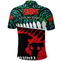 New Zealand Maori ANZAC Polo Shirt Remembrance Soldier Turquoise LT8 - Polynesian Pride