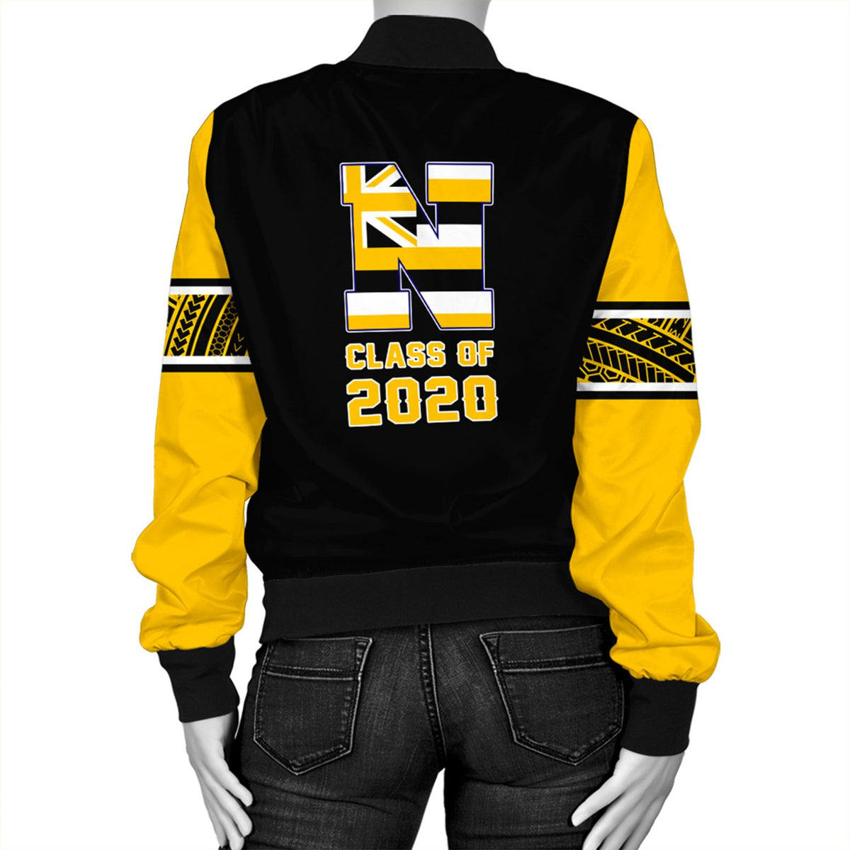 (Personalized) Hawaii Bomber Jacket - Nanakuli High Custom Your Class Bomber Jacket AH - Polynesian Pride