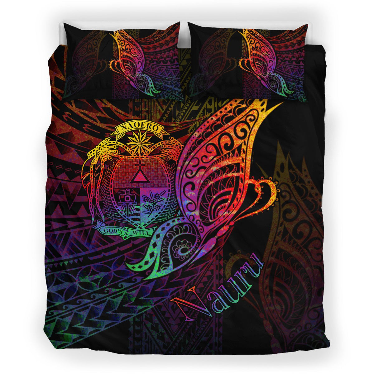 Nauru Bedding Set - Butterfly Polynesian Style - Polynesian Pride