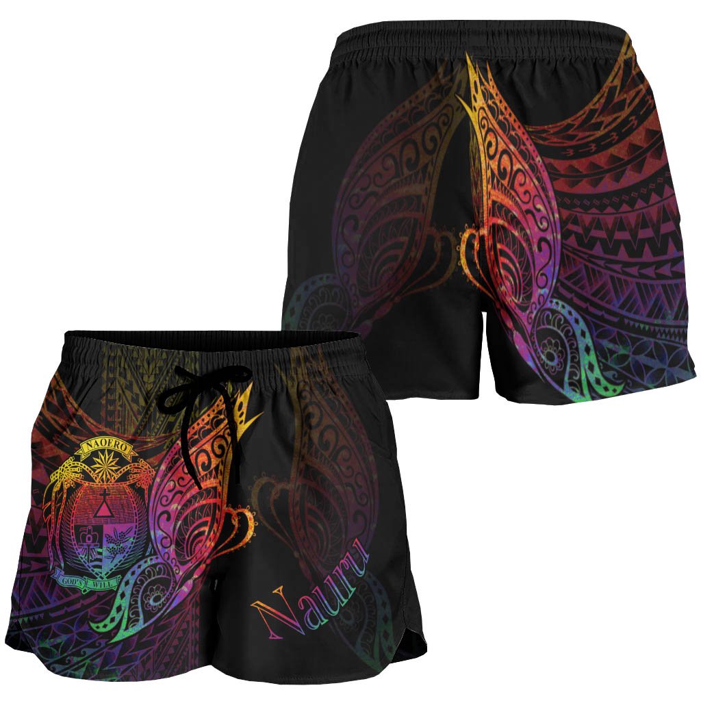 Nauru Women's Shorts - Butterfly Polynesian Style - Polynesian Pride