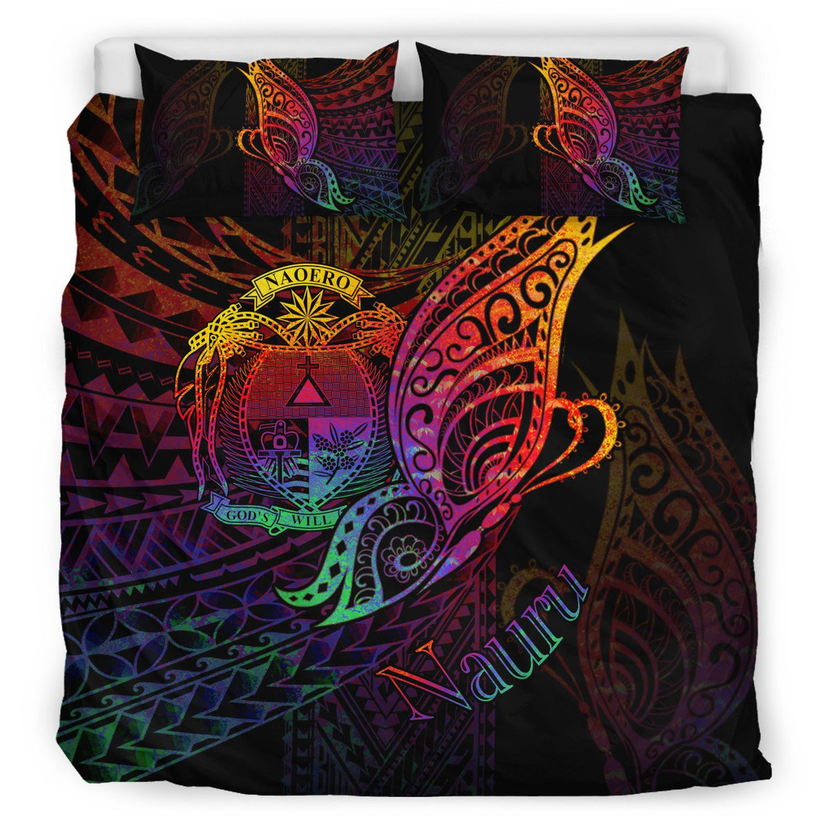 Nauru Bedding Set - Butterfly Polynesian Style - Polynesian Pride