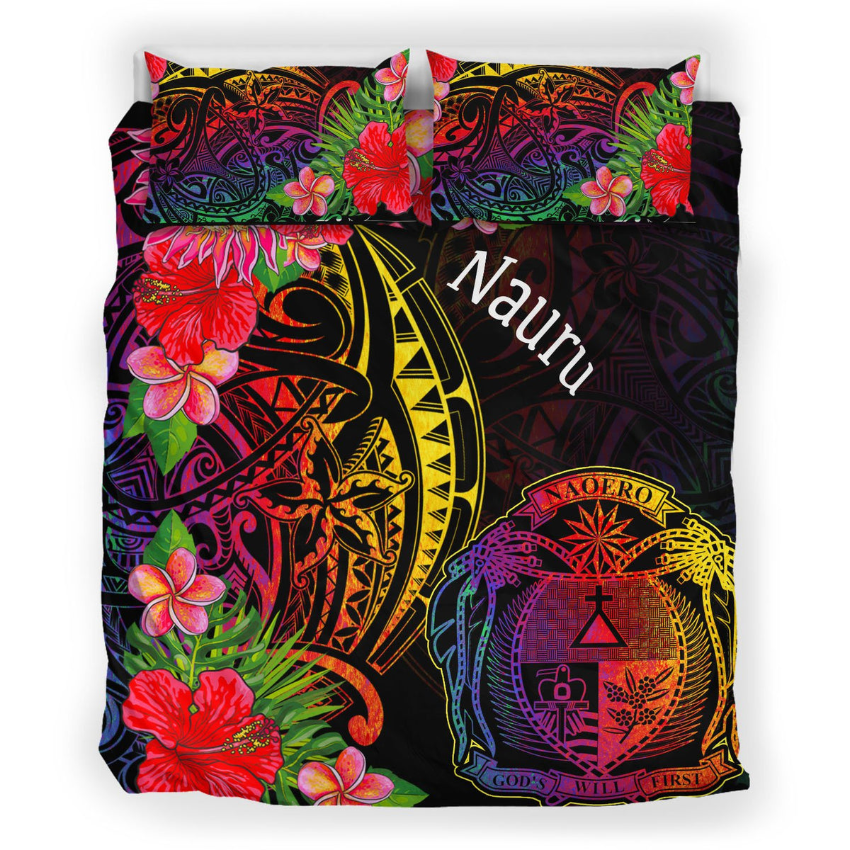 Nauru Bedding Set - Tropical Hippie Style - Polynesian Pride