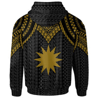 Nauru Zip up Hoodie Polynesian Armor Style Gold - Polynesian Pride