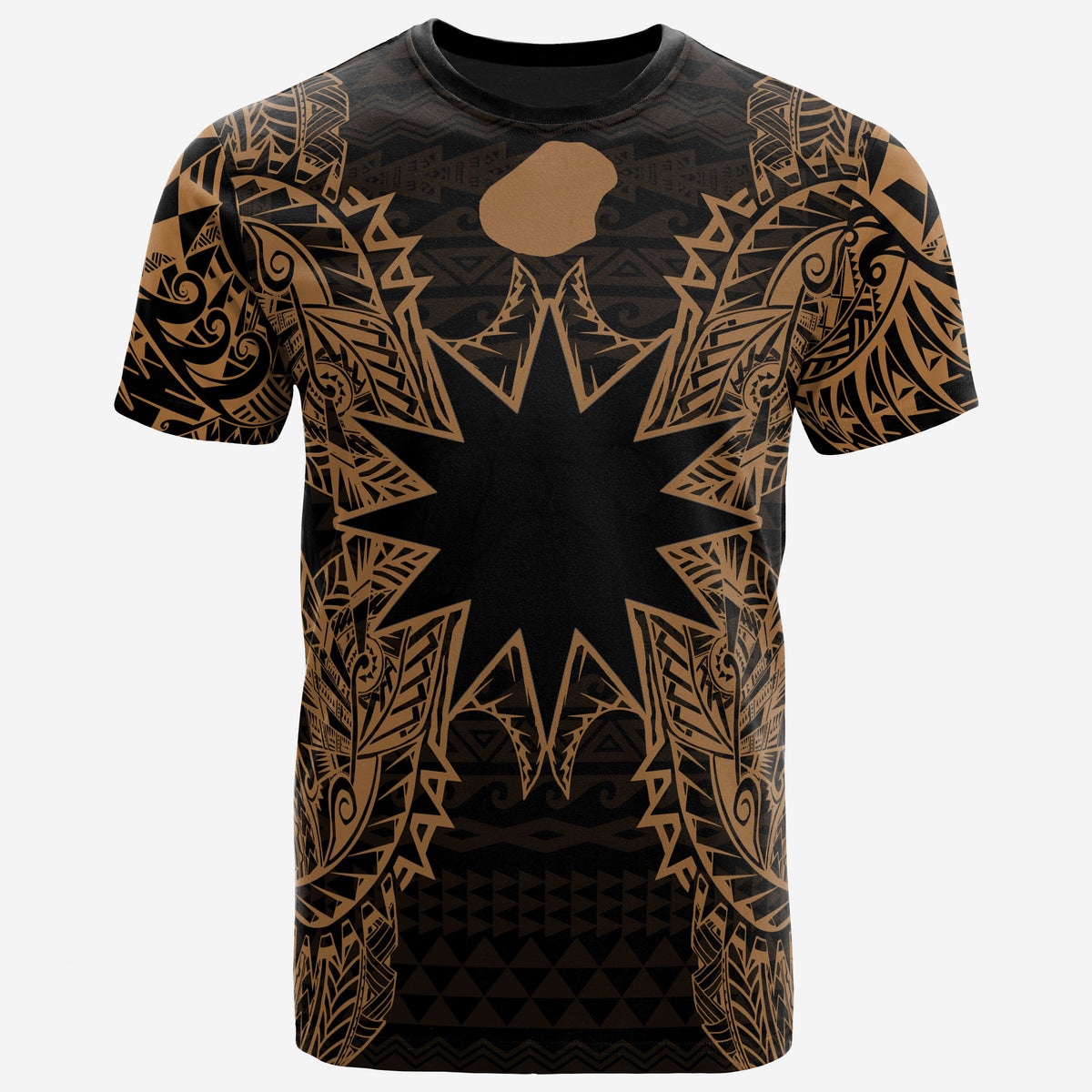 Nauru All T Shirt Nauru FLag Map Polynesian Tattoo Red - Polynesian Pride