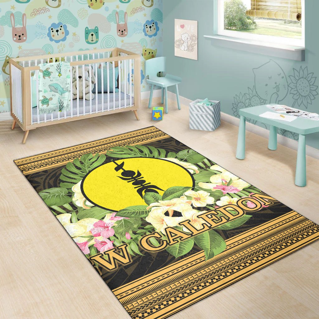 New Caledonia Area Rug - Polynesian Gold Patterns Collection - Polynesian Pride